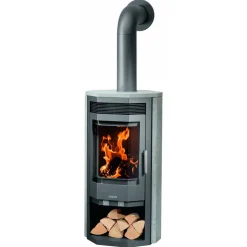 Kaminofen 'Usedom 7' Stahl/Speckstein 7 kW