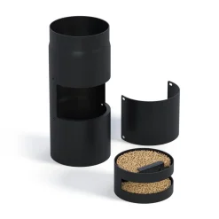 Kaminofenfilter 'Sauberling' schwarz