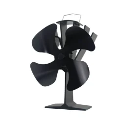 Kaminofen-Ventilator schwarz 20 x 15,5 cm