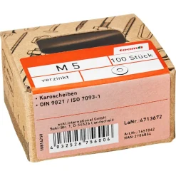 Karosseriescheiben Stahl verzinkt M5 5,3 mm 100 Stück