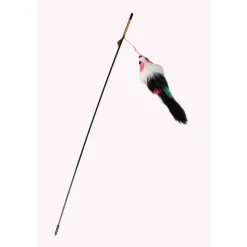 Katzenangel mit Plüschmaus