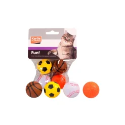 Katzenspielzeug Moosgummiball Ø 4 cm 4 Stück