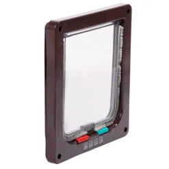 Katzentür 4-Wege braun 20 x 23 x 20 cm