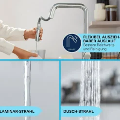 Küchenarmatur 'Start Loop' chromfarben