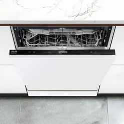 Küchenzeile mit E-Geräten 'OPTIkoncept Ingvar420' anthrazit matt 210 cm