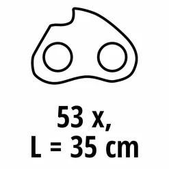 Kettensäge-Ersatzkette 35 cm 1,3 53T 3/8