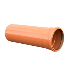 KG-Kanalrohr DN 125 mit Steckmuffe 50 cm