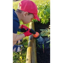 Kinder-Garten-und Freizeithandschuh 'Anabel der Marienkäfer' rot 5-6 Jahre