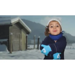 Kinder-Garten-und Freizeithandschuh 'Prosper der Eisbär' blau 3-6 Jahre