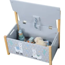 Kinder-Sitzbank 'Alpaka' grau/Motiv 60 x 34,5 x 56 cm