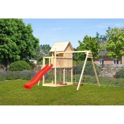 Kinderspielhaus 'Frieda' naturbelassene nordische Fichte 347 x 291 x 264 cm