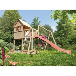 Kinderspielhaus 'Frieda' naturbelassene nordische Fichte 347 x 291 x 264 cm