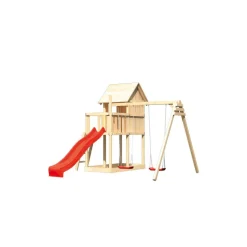 Kinderspielhaus 'Frieda' naturbelassene nordische Fichte 347 x 291 x 264 cm