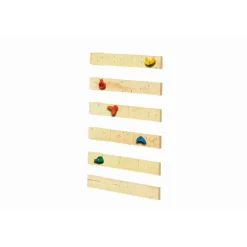 Kinderspielturm 'Lotti' Fichtenholz naturbelassen mit Rutsche anthrazit, Doppelschaukel, Kletterwand 107 x 291 x 107 cm