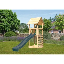 Kinderspielturm 'Lotti' nordische Fichte naturbelassen 107 x 291 x 107 cm