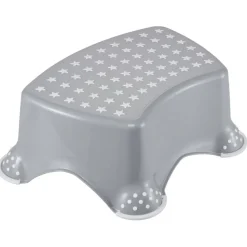 Kinder-Tritthocker 'Stars' grau 40,5 x 28,5 x 14 cm