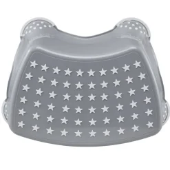 Kinder-Tritthocker 'Stars' grau 40,5 x 28,5 x 14 cm