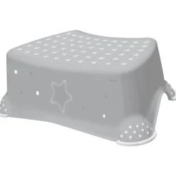 Kinder-Tritthocker 'Stars' grau 40,5 x 28,5 x 14 cm