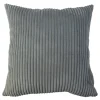 Kissen 'Cord' grau 45 x 45 cm
