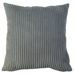 Kissen 'Cord' grau 45 x 45 cm