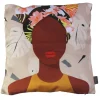 Kissen 'Samt' mehrfarbig 45 x 45 cm