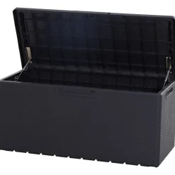 Kissenbox 'Portonovo' Kunststoff anthrazit 123,7 x 61 x 58,7 cm
