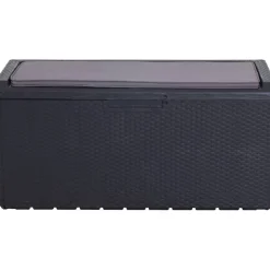 Kissenbox 'Portonovo' Kunststoff anthrazit 123,7 x 61 x 58,7 cm