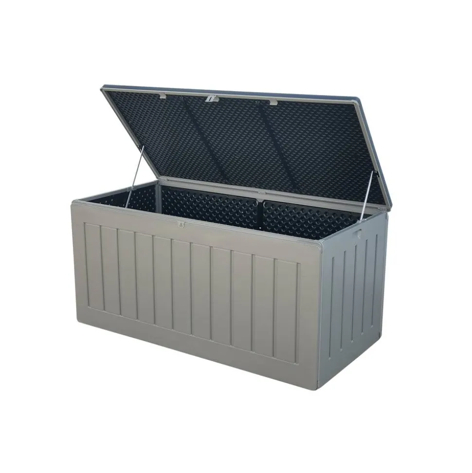 Kissenbox 'Aik' Polypropylen grau 160 x 76 x 75 cm