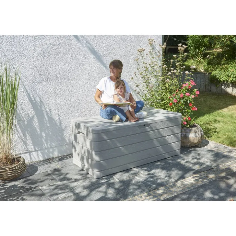 Kissenbox 'Dolomiti' Kunststoff beige 152 x 71 x 63,5 cm