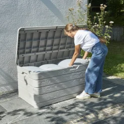 Kissenbox 'Dolomiti' Kunststoff beige 152 x 71 x 63,5 cm