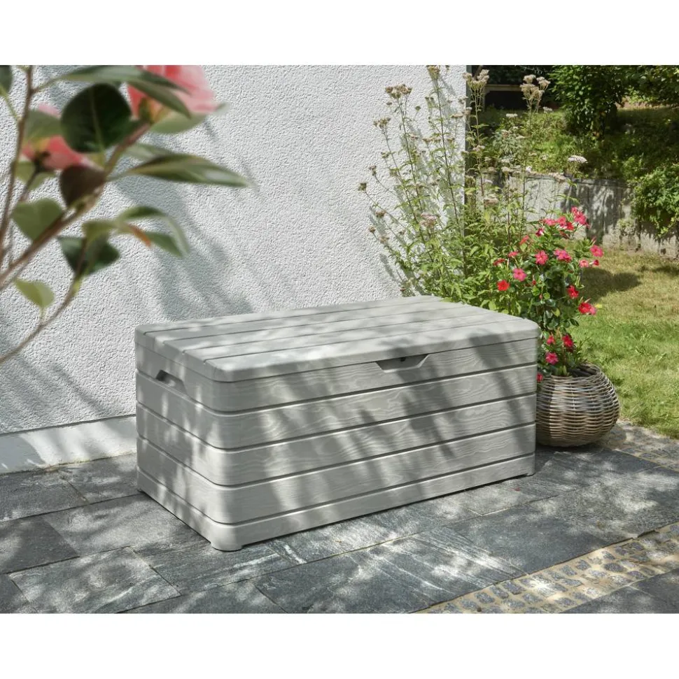 Kissenbox 'Dolomiti' Kunststoff beige 152 x 71 x 63,5 cm