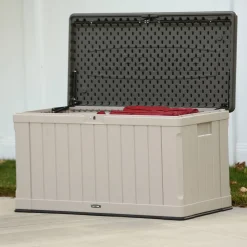Kissenbox 'Harmony' Hart-Polyethylen hellgrau 128 x 67 x 64 cm