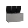 Kissenbox 'Molly' Kunststoff grau/schwarz 146 x 75 x 71 cm