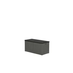 Kissenbox 'Primo' grau/schwarz 109 x 51,3 x 54,7 cm