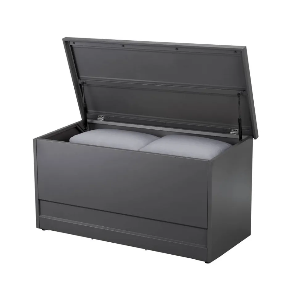 Kissenbox 'Romy' Stahl grau 134 x 71 x 62 cm