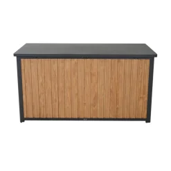 Kissenbox 'Sabano' Aluminium braun/anthrazit 159 x 83 x 79 cm