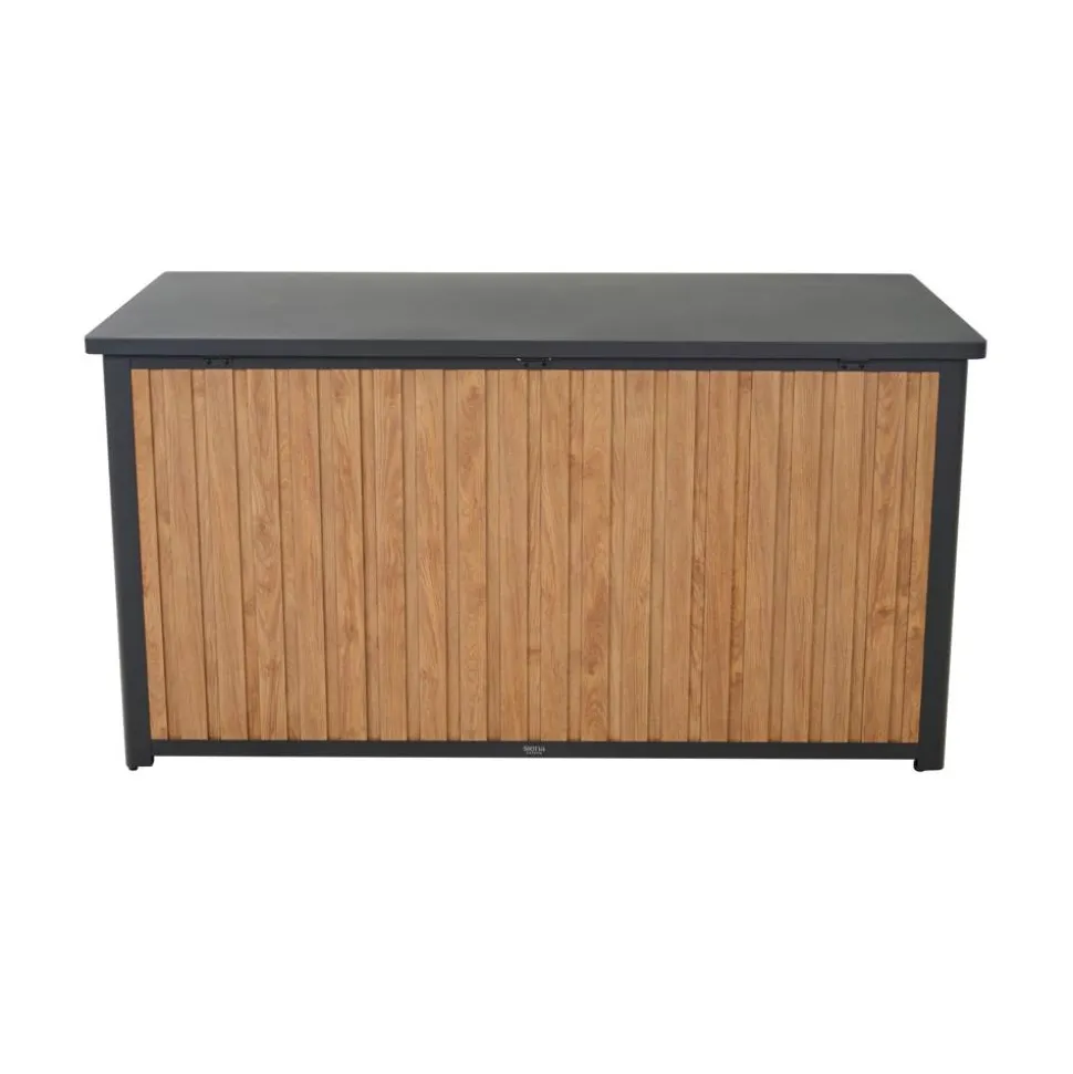 Kissenbox 'Sabano' Aluminium braun/anthrazit 159 x 83 x 79 cm