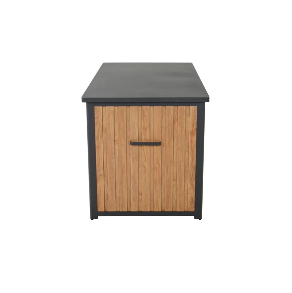 Kissenbox 'Sabano' Aluminium braun/anthrazit 159 x 83 x 79 cm