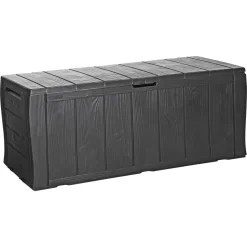 Kissenbox 'Sherwood' Kunststoff anthrazit 118 x 57 x 45 cm