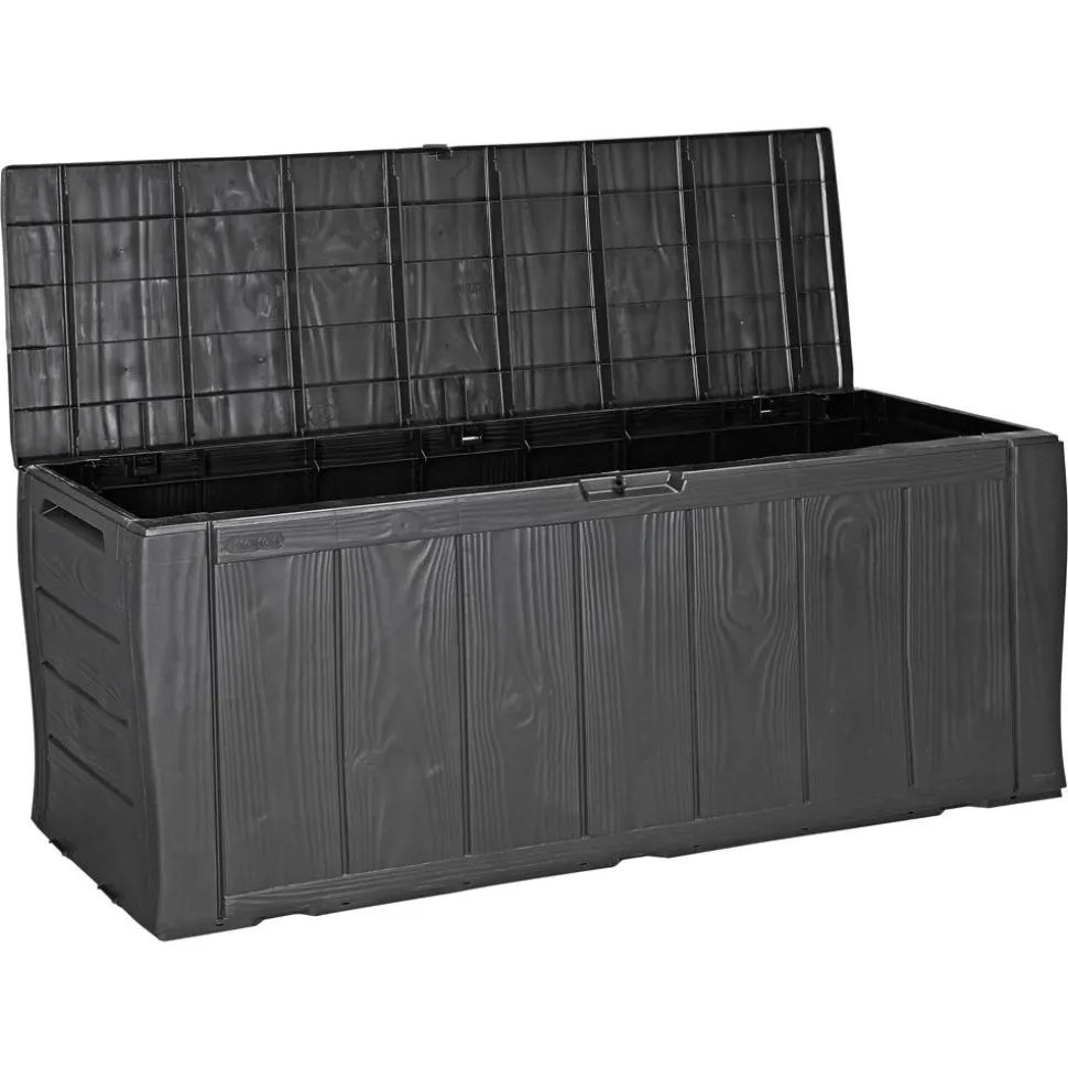 Kissenbox 'Sherwood' Kunststoff anthrazit 118 x 57 x 45 cm