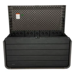 Kissenbox 'Space' Hart-Polyethylen grau 146,7 x 77,2 x 72,4 cm