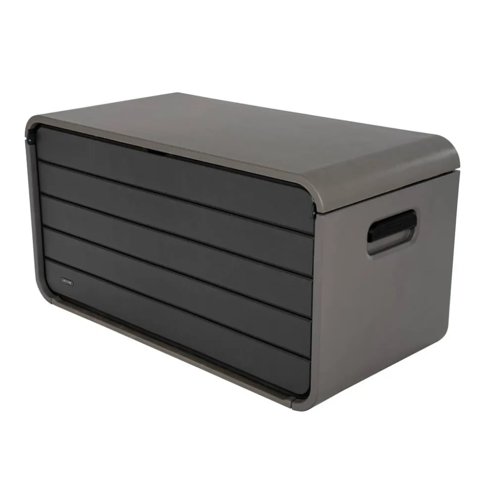 Kissenbox 'Space' Hart-Polyethylen grau 146,7 x 77,2 x 72,4 cm