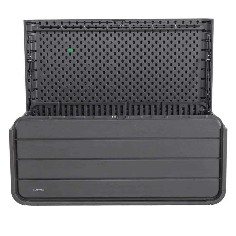 Kissenbox 'Space' Hart-Polyethylen anthrazit 147,1 x 63,6 x 72 cm