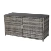 Kissenbox 'Thea' Polyethylen/Glas dunkelgrau 160 x 83 x 62 cm