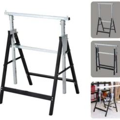 Klappbock Metall höhenverstellbar 80-130 cm bis max. 200 kg