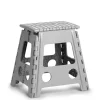Klapphocker grau 38,5 x 39 x 31 cm