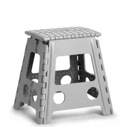 Klapphocker grau 38,5 x 39 x 31 cm