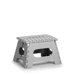 Klapphocker grau 35 x 22 x 18 cm