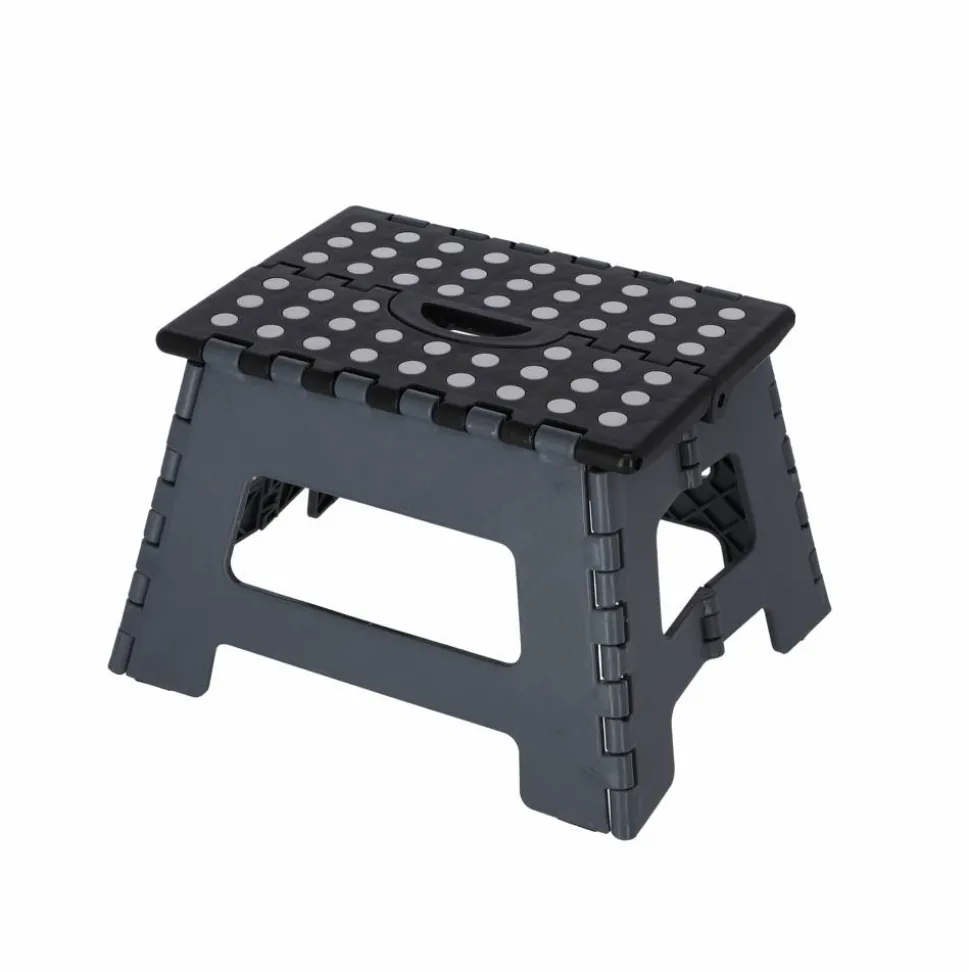 Klapptritt grau faltbar 35 x 22 x 28 cm