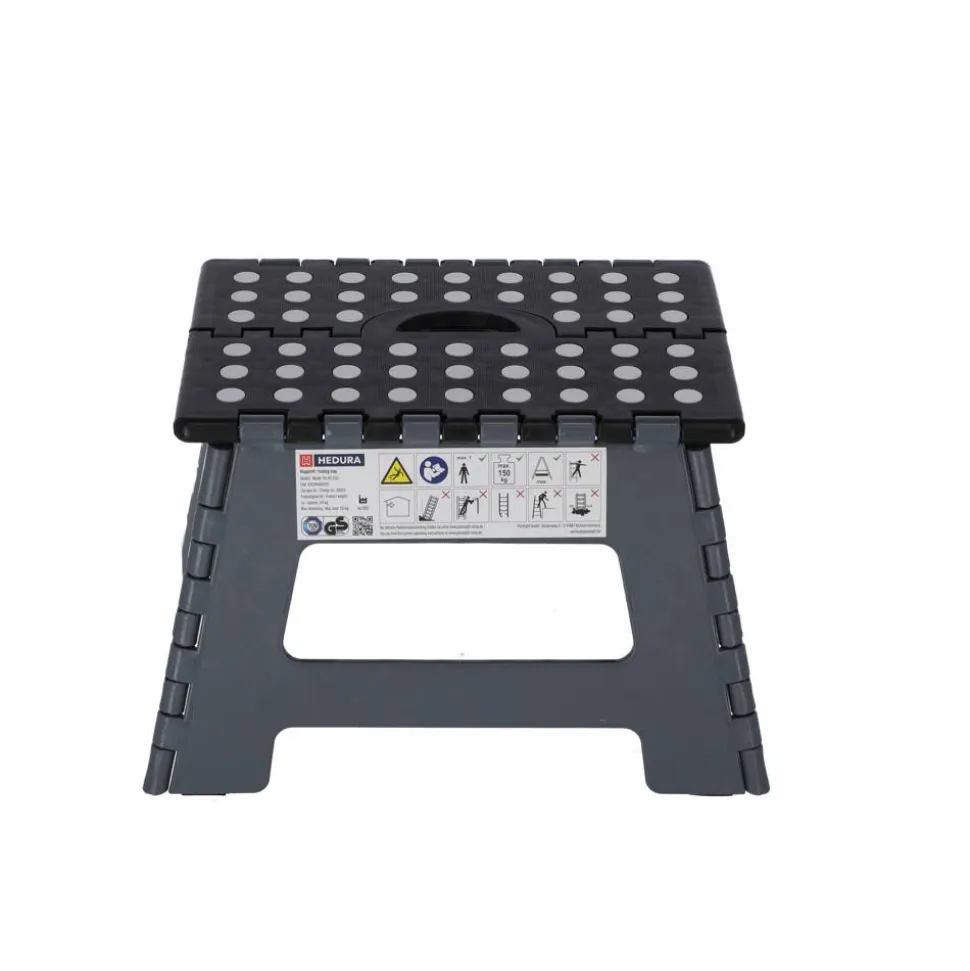 Klapptritt grau faltbar 35 x 22 x 28 cm